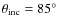 $\theta _{\rm inc}=85\hbox {$^\circ $ }$