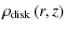 $\displaystyle \rho_{\rm disk}\left(r,z\right)$