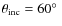 $\theta _{\rm inc}=60\hbox {$^\circ $ }$
