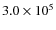$3.0 \times 10^5$