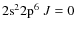 ${\rm
2s^22p^6}~J=0$