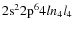 ${\rm
2s^22p^6}4ln_4l_4$