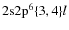 ${\rm
2s2p^6\{3,4\}}l$