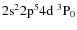 ${\rm 2s^2 2p^5 4d ~ ^3P_0}$