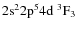 ${\rm 2s^2 2p^5 4d ~ ^3F_3}$