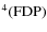 $\rm ^4(FDP)$