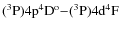 $\rm (^3P)4p^4D{\rm ^o}{-}(^3P)4d^4F$