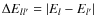 $\Delta E_{ll'}=\vert E_l-E_{l'}\vert$