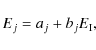 \begin{displaymath}%
E_j=a_j+b_jE_{\rm I},
\end{displaymath}