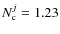 $N_{\rm c}^j = 1.23$