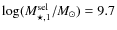 $\log(M_{\star,1}^{\rm sel}/M_{\odot}) = 9.7$