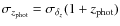 $\sigma_{z_{\rm phot}} =
\sigma_{\delta_z} (1+z_{\rm phot})$