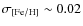 $\sigma_{\rm [Fe/H]}\sim0.02$