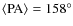 $\rm\langle PA \rangle
= 158^\circ$