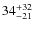$34^{\rm +32}_{-21}$