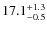 $17.1^{\rm +1.3}_{-0.5}$