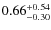 $0.66^{\rm +0.54}_{-0.30}$