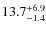 $13.7^{\rm +6.9}_{-1.4}$