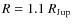 $R=1.1 ~R_{\rm Jup}$