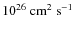 $10^{26}~{\rm cm}^2~{\rm s}^{-1}$