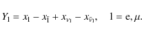 \begin{displaymath}Y_{\rm l} = x_{\rm l} - x_{\bar{\rm l}} + x_{\nu_{\rm l}} - x_{\bar{\nu}_{\rm l}}
,\quad\rm l=e,\mu .
\end{displaymath}