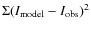 $\Sigma (I_{\rm model}-I_{\rm obs})^2$