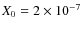 $X_0 =2 \times 10^{-7}$