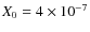 $X_0 = 4 \times 10 ^{-7}$
