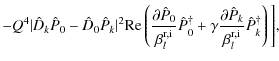 $\displaystyle -Q^4 \vert\hat{D}_k \hat{P}_0 - \hat{D}_0 \hat{P}_k\vert^2 {\rm R...
...amma
\frac{\partial \hat{P}_k}{\beta_l^{\rm r,i}} \hat{P}_k^\dag\right) \Bigg],$