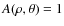 $A(\rho,\theta)=1$