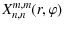 $\displaystyle %
X_{n,n}^{m,m}(r,\varphi)$