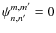 $\psi_{n,n'}^{m,m'}=0$