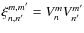 $\xi_{n,n'}^{m,m'}=V_n^m V_{n'}^{m'}$