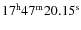 $17^{\rm h}47^{\rm m}20.15^{\rm s}$