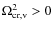 $\Omega_{\rm {cr,v}}^2 > 0$