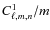 $C_{\ell,m,n}^1/m$