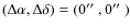 $(\Delta \alpha ,\Delta \delta )=(0\hbox {$^{\prime \prime }$ },0\hbox {$^{\prime \prime }$ })$
