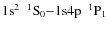 $\rm 1{s}^2~~^1S_0 {-} 1{\rm s}4p~~^1P_1$
