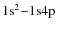 $\rm 1{\rm s}^2{-}1{\rm s}4p$