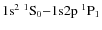 $\rm 1{\rm s}^2~^1{\rm S}_0 {-} 1{\rm s}2p~^1P_1$