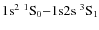$\rm 1s^2~^1S_0 {-} 1{\rm s}2s~^3S_1$