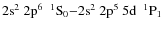 $\rm 2s^2~2p^6~~^1S_0 {-} 2{\rm s}^2~2p^5~5d~~^1P_1$