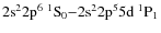$\rm 2s^2 2p^6~^1S_0 {-} 2{\rm s}^2 2p^5 5d~^1P_1$