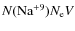$ N({\rm Na}^{+9}) N_{\rm e} V$