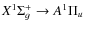 $X^1\Sigma^+_g \rightarrow A^1\Pi_u$