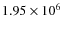 $1.95 \times 10^{6}$