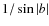 $1/\sin\ensuremath{\left\vert b \right\vert } $