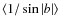 \ensuremath{ \left< 1/\sin\ensuremath{\left\vert b \right\vert } \right> }