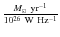 $\frac{M_{\odot}~{\rm yr}^{-1}}{\rm 10^{26}~W~Hz^{-1}}$