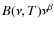 $B(\nu ,T)\nu ^{\beta }$